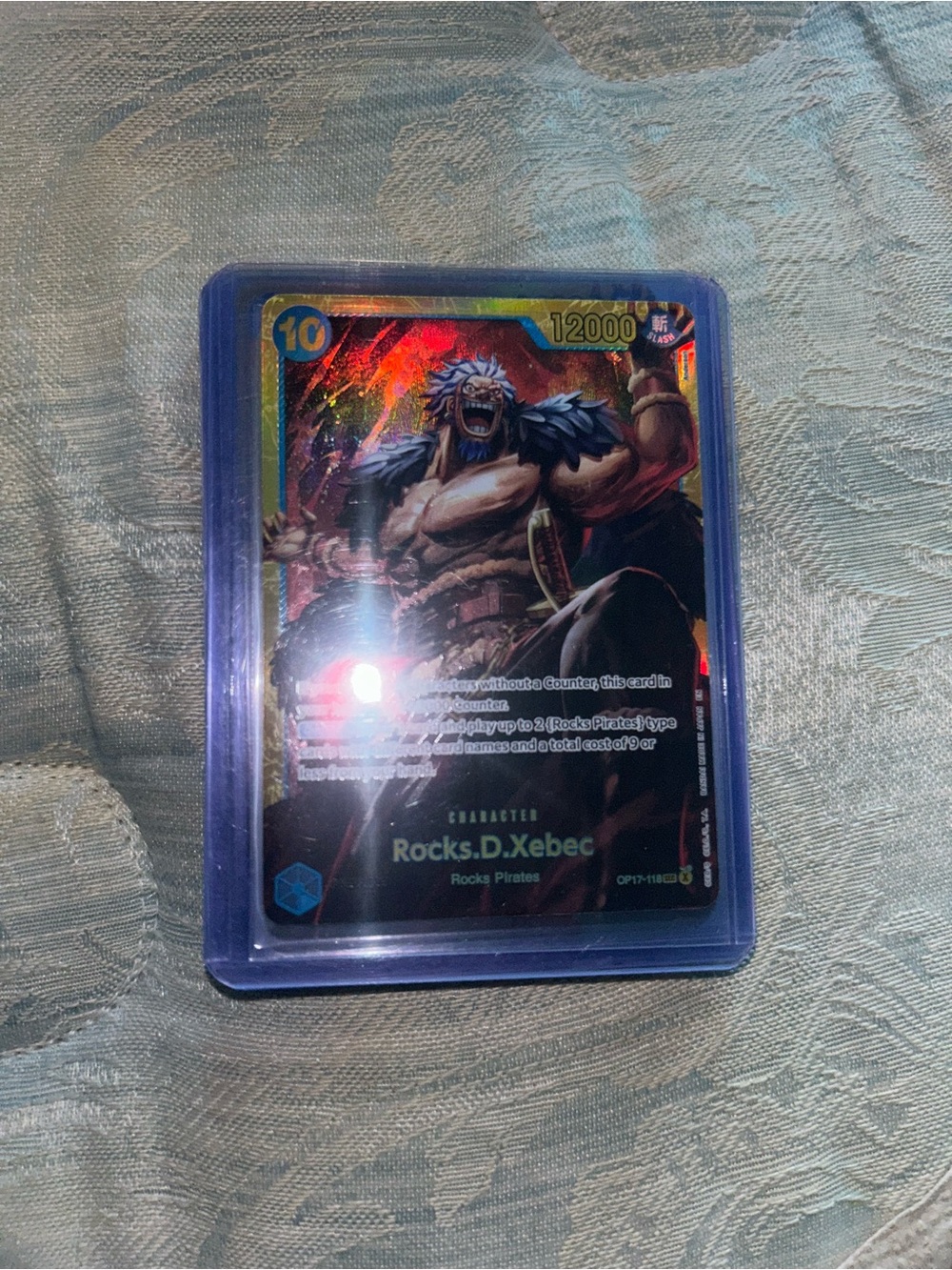 Onepiece Trading Card Sleeve - Purple Blue Accent